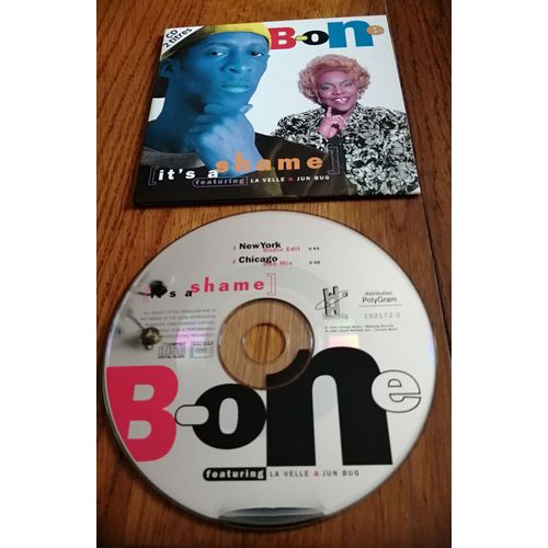 Cd Single Bone " It'S A Shame " 2 Versions De 1996 ,Electronic Euro-Dance Trance ,Mustang Polygram