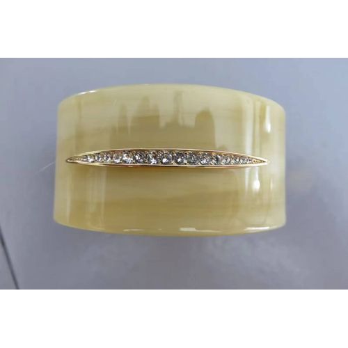 Bracelet Blanc Orné De Cristaux Adore