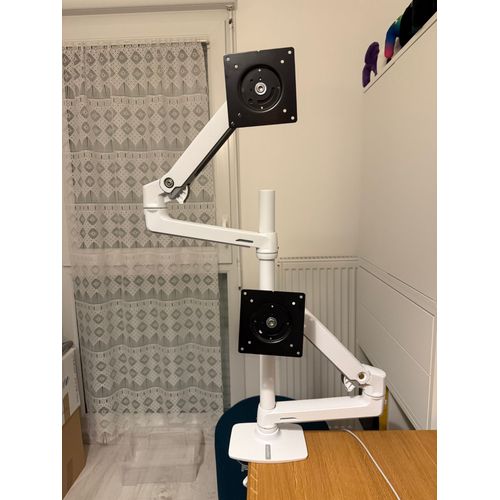 Ergotron - Bras LX Bi-Écrans Superposés - Blanc