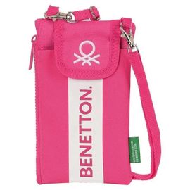 Monedero Portamovil - Benetton - Raspberry - Multicolor - Fermeture Zippée