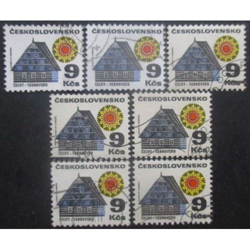 Tchecoslovaquie N°1838 X 7 Oblitéré