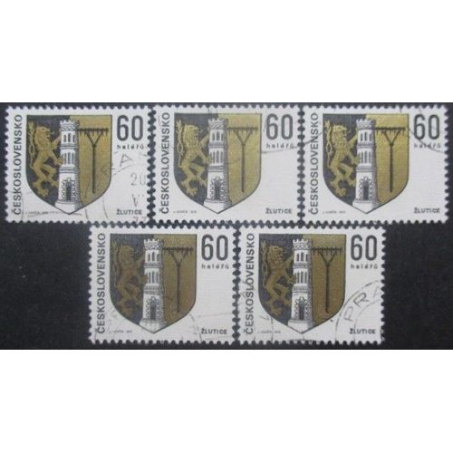 Tchecoslovaquie N°1991 X 5 Oblitéré