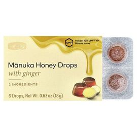 Comvita, Gouttes Au Miel De Manuka Et Au Gingembre, 6 Gouttes, 18 G