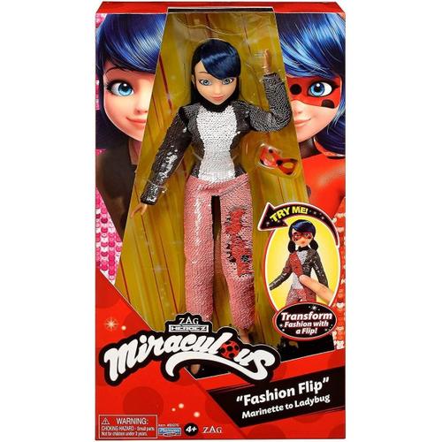 Poupée A Sequins Miraculous - Marinette 26 Cm