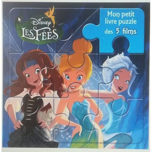 Les Fées Disney - Mon Petit Livre Puzzles Des 5 Films - 5 Puzzles 9 Pièces