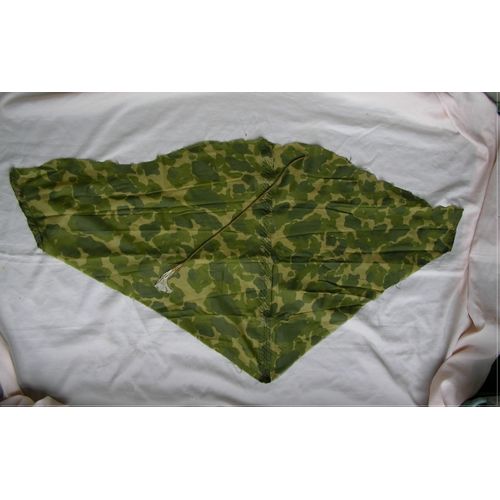 Ww2 Us Foulard/Morceau De Toile De Parachute Camouflée Militaire Américain ( 39-45 )