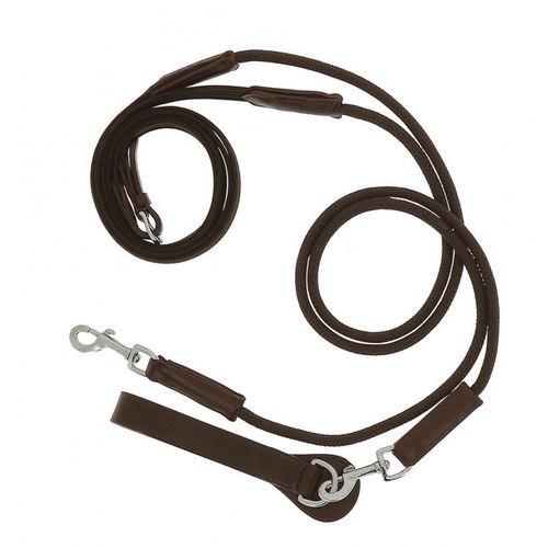 Rênes Allemande Sangle/Corde Norton Pro - Couleur : Havane, Taille : Cheval, Équitation