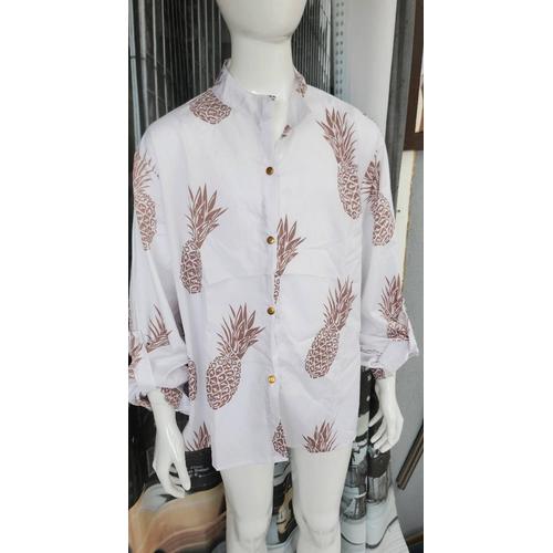 Chemise Manches Longues Ananas Taille Unique