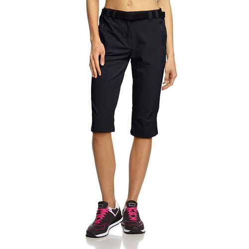 Cmp - Women's Stretch Capri - Short Taille 42, Bleu/Noir