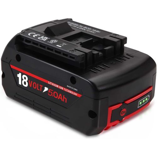 wagner-Batterie De Rechange Bat609 5,0 Ah Pour Bosch 18 V Gba Compatible Avec Bosch Bat619G Bat619 Bat609G Bat618 Bat618G Bat610G Batterie Pour Outils Sans Fil Batterie Lithium-Ion Batterie Rechargeable