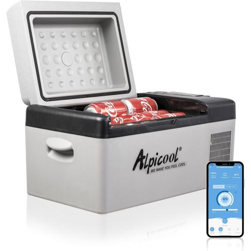 wagner-C20 20L Réfrigérateur De Voiture Portable Mini Frigo 12/24V Électrique Réfrigérateur Capacité Congelateur Congélation -20¿ Pour Maison,Voiture,Camping