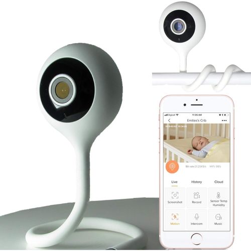 Ytseazn-France-Babyphone Camera Surveillance Wifi Bébé¿Babyphone Video¿Hd 1080p¿Fixation Du Lit Bébé¿Système D'alerte Intelligent