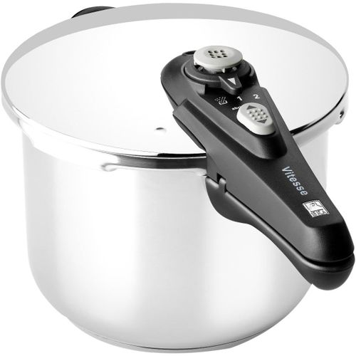ytseazn-Vitesse|Autocuiseur Rapide 3 Litres,En Acier Inoxydable 18/10,Avec 2 Programmes De Cuisson Et Système De Verrouillage D'Ouverture,Adapté À Tous Types De Cuisines,Argent