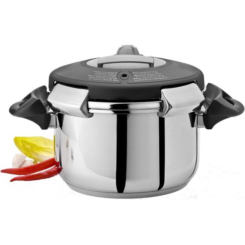 ytseazn-Art38304 ¿ Autocuiseur Vapeur,Appareil De Cuisson À Pression Ovni Tous Feux Dont Induction-Inox ¿ Ø24Cm,4L