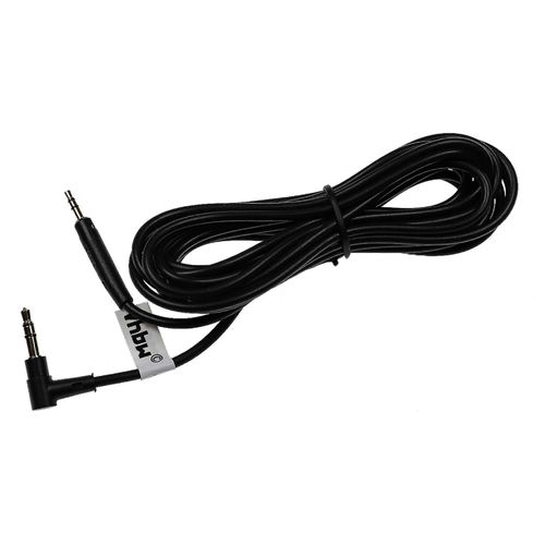 Vhbw Audio Aux Câble Compatible Avec Akg K845, K840, Y40, N90q, N90, K845bt, K840kl, Y40bt Casque - Câble Audio Prise Jack 3,5 Mm, 300 Cm Noir