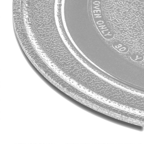 vhbw Plaque micro-ondes compatible avec LG 3WG1923, 3WG1927, 3WG1927E, 0097857, 0468595, 1325117 Micro-ondes - Plateau tournant, 24,5 cm, Verre Argent