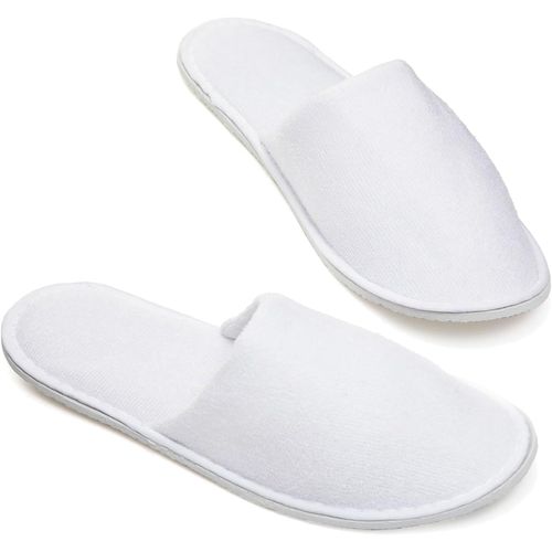 Letnerny-Chausson Hotel Jetable, Pantoufle Maison Femmes Et Homme, Chausson Invites Lot, Chaussons U Unique, Slippers Hotel Taille Unique Blanc