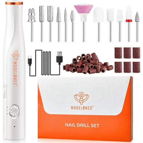 Letnerny-Ponceuse Pour Ongles, 13 En 1 Manucure Electrique Ongles 22000 Rpm, Usb Rechargeable Nail Drill Avec Tip Light, Vitesse Et Direction R¿¿Glables Kit Manucure Pedicure 