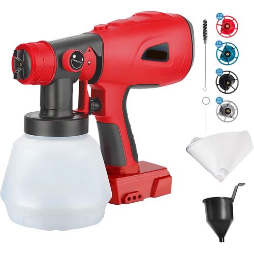 locke-Pulvérisateur De Peinture Sans Fil Milwaukee 18 V,Pistolet Électrique Hvlp Avec 4 Buses,Réservoir De 1000 Ml Pour Meubles,Clôtures,Terrasses,Murs Et Plafonds(Sans Batterie)