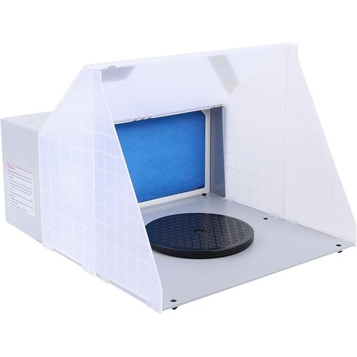 locke-25W Boîte De Cabine De Pulvérisation D'Aérographe À Faible Bruit,Cabine De Peinture En Aérosol Avec Filtre,Cabine De Pulvérisation Portable