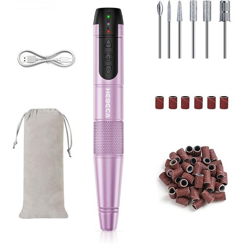 Letnerny-Ponceuse Pour Ongles Professionnel - 20000rpm Lime A Ongle Electrique Portable - Ponceuse Ongles Sans Fil Kit Complet De Manucure Et P¿¿Dicure Polyvalence