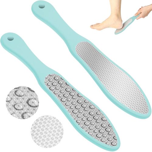 Letnerny-Rapeuse Pieds, Rape Pied, Rape Pieds, Rappe Pieds Pédicure, Râpe Pied, Lime Pied Acier Inoxydable Double Face Pour Peaux Mortes Et Callus Peeling, Pedicure Professionnel Pour Pied - Blue 
