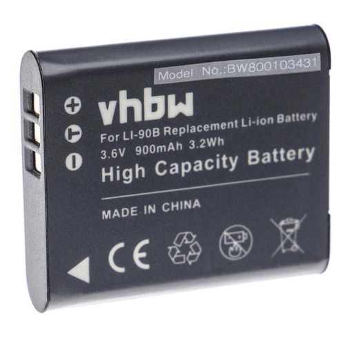 Batterie vhbw compatible avec Olympus DS-9500, DS-2600, DS-9000, appareil photo Voisquare (900 mAh, 3,6 V, Li-Ion)