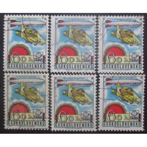 Tchecoslovaquie N°2232 X 6 Oblitéré