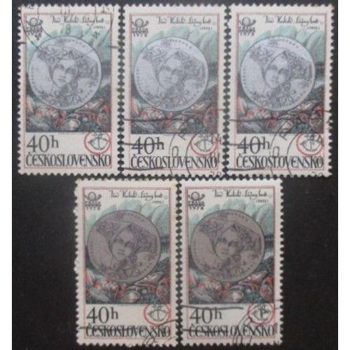 Tchecoslovaquie N°2259 X 5 Oblitéré