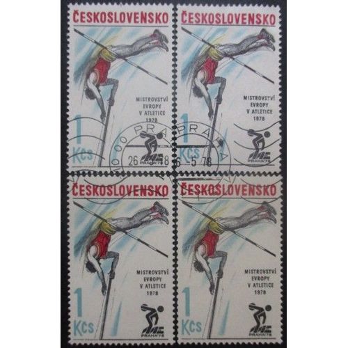 Tchecoslovaquie N°2269 X 4 Oblitéré