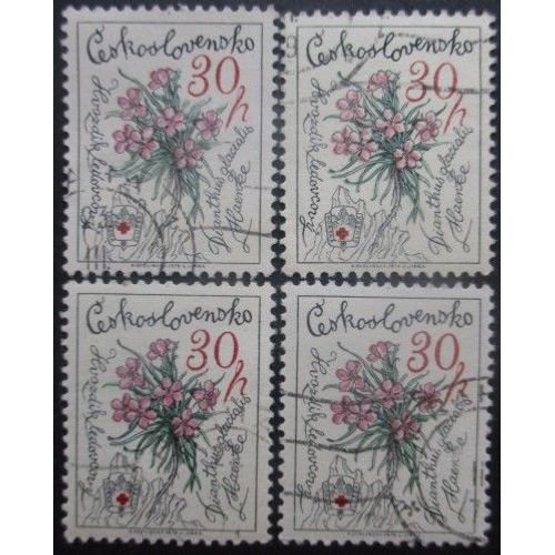 Tchecoslovaquie N°2330 X 4 Oblitéré