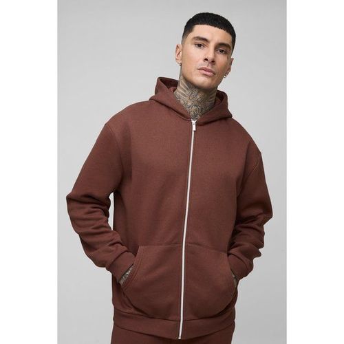 Tall - Sweat À Capuche Oversize Universitaire À Slogan Official Homme - Brun - L, Brun