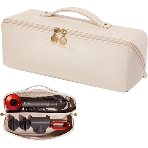 Rangement Dyson Airwrap, Sac De Voyage Pour Dyson Airwrap Styler/Shark Flexstyle/Hair Curler, Étui Dyson Airwrap Avec Grande Ouverture, Sac De Rangement De Voyage Portable (Blanc)[Cis6161071]