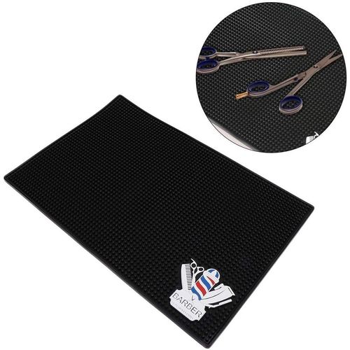 Tapis De Barbier, Tapis De Comptoir Antidérapant Pour Salon De Coiffure, Coussin De Poste De Travail Pour Coiffeurs Clippers Sèche-Cheveux Tondeuses À Cheveux[CIS6160512]