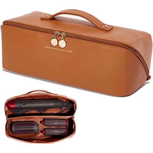 Rangement Dyson Airwrap, Sac De Voyage Pour Dyson Airwrap Styler/Shark Flexstyle/Hair Curler, Étui Dyson Airwrap Avec Grande Ouverture, Sac De Rangement De Voyage Portable (Brun)[Cis6161070]