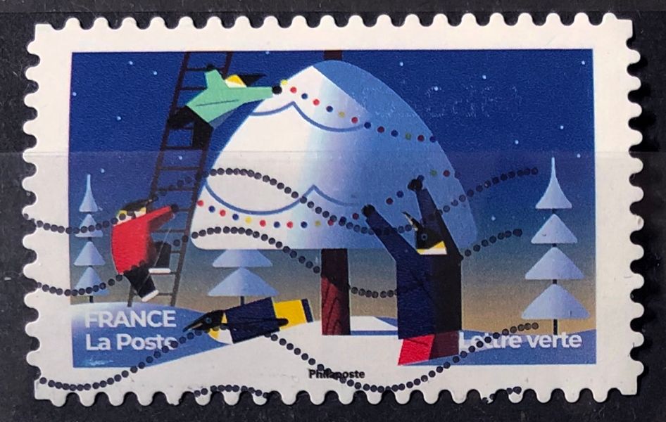 Voeux / Noel Féérique 2022 (Très Joli N° 2221) Obl - France Année 2022 - Brn83 - N33657