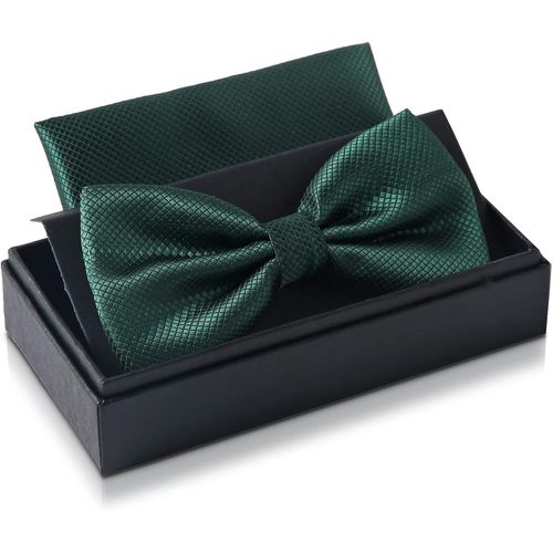 Men's Bow Tie With Pouch Set U2013 Men's Suit Bow Tie For Wedding U2013 Adjustable Buckle.[K9]