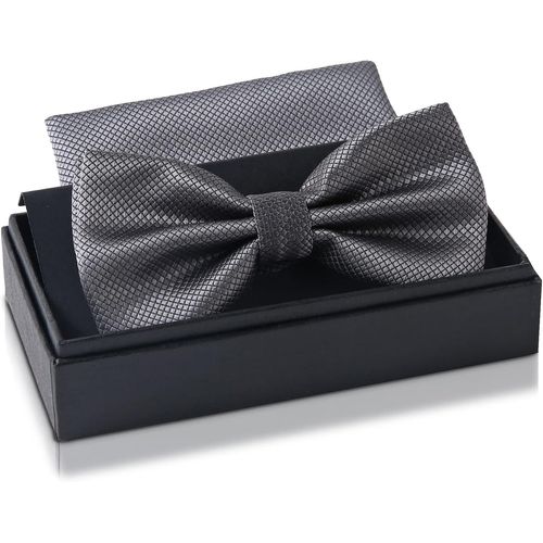 Men's Bow Tie With Pouch Set U2013 Men's Suit Bow Tie For Wedding U2013 Adjustable Buckle.[K8]