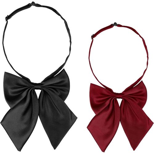 Pre-Tied Bow Tie With Adjustable Neck Strap Cute Bow Tie 2pcs.[K142]