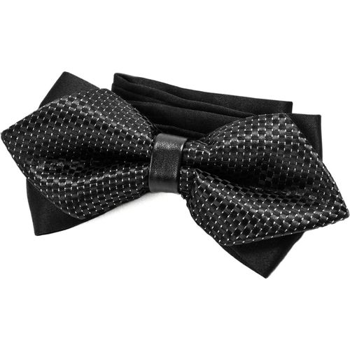 Men's Pointed Bow Tie In Retro Look With Hook Pre-Binding And Adjustable Length.[K206]
