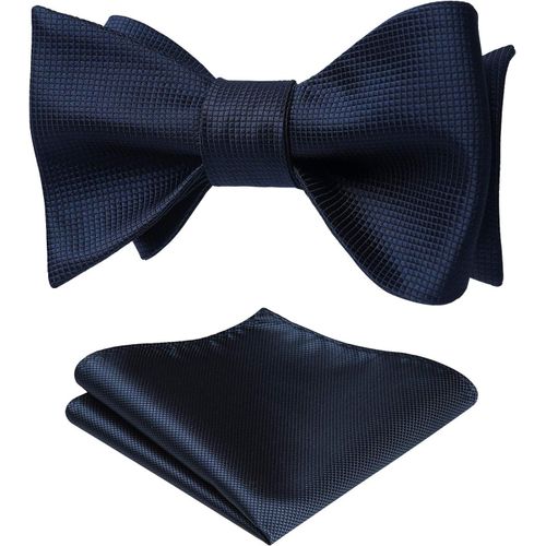 Men Bow Tie Set Cheque With Handkerchief For Weddings.[K148]