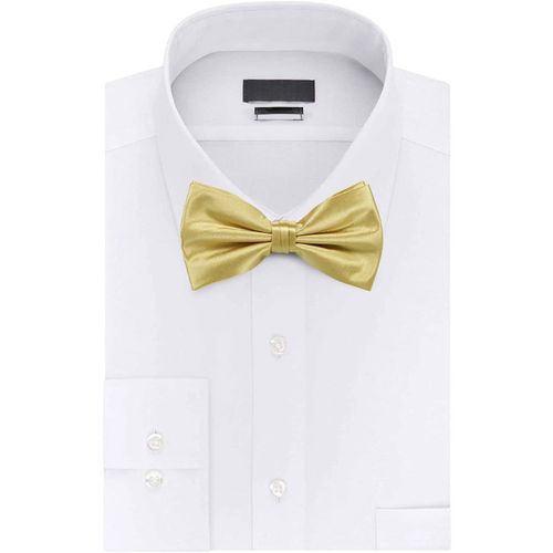 Men's Bow Tie Solid Polyester Satin Bow Tie Adjustable Elegant Bow Tie For Casual Formal Wear Wedding Party Accessory.[K263]
