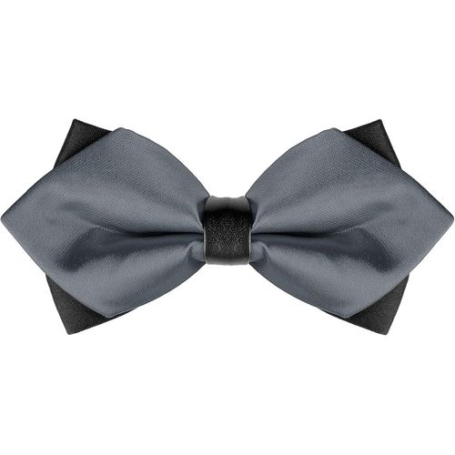 Men's Solid Color Pointed Collar Pre-Tied Bow Tie