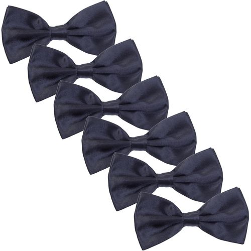 6pcs Men's Bow Tie For Wedding Party-Double Layer Adjustable Waist Bow Ties
