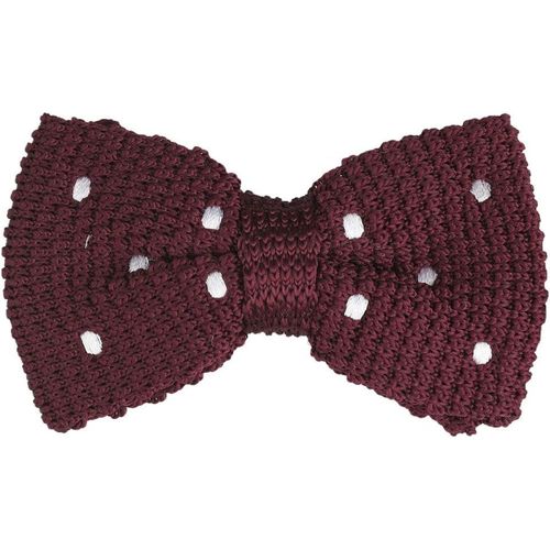 Mens Womens Pre Tied Knitted Bow Tie Polka Dot Print Dress Adjustable Strap.[K572]