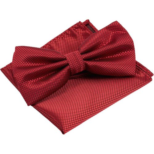 Men's Bow Tie With Pocket Pouch Solid Color With Gift Box Tuxedo Wedding Adjustable Bow Tie.[K493]