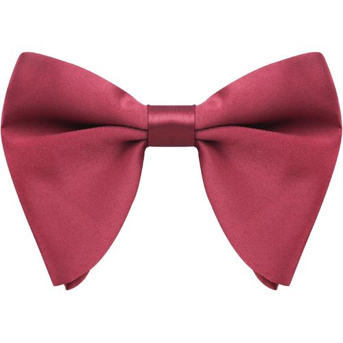 Men's Large Bow Tie Oversize Oversize Open Tie With Adjustable Hook Closure-Solid Color.[K429]