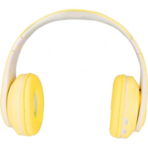 Casque Bluetooth, Casque De Jeu Sans Fil À Réduction De Bruit Pliable Sur L'oreille Casque Bluetooth Avec Lumières Rvb Pour Enfants Adultes Filles Garçons(Jaune)[Fil6163145]