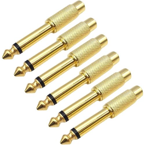 Adaptateurs Pour Casques Et Écouteurs Adaptateur Jack Pour Casque, Adaptateur Audio Auxiliaire Pour Casque Haut-Parleur Amplificateur De Clavier (6 Pièces)[FIL6164126]