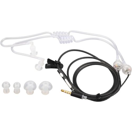Écouteurs À Tube D'Air, Écouteurs À Tube D'Air, Tubes D'Air Ergonomiques À Rayonnement Avec Réduction Du Bruit, Casque Binaural Portable À Tube D'Air De 3,5 Mm, Casque D'Air[FIL6165567]
